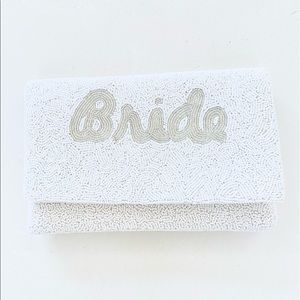 Twine and Love Beaded Bride Bridal Wedding Clutch